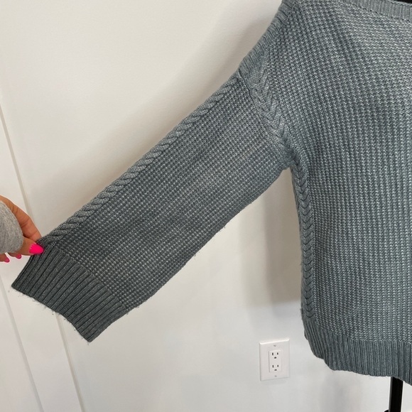 Ann Taylor Teal Knit Wool Blend Sweater - Picture 5 of 7